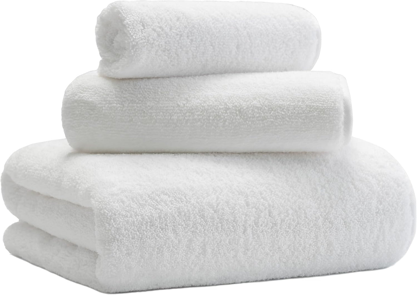 New Microfiber Bath Towel Set, 3 Piece, Oversize, Quick Dry, Lint Free, Includes Body, Hand and Face Towels