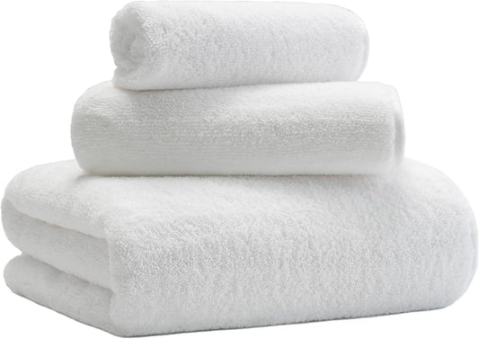 New Microfiber Bath Towel Set, 3 Piece, Oversize, Quick Dry, Lint Free, Includes Body, Hand and Face Towels
