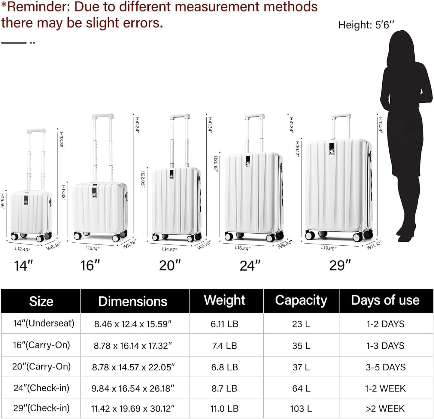 Hanke 29 Inch Luggage Suitcases With Spinner Wheels Lightweight PC hardside Rolling Suitcase With Travel Lock, Checked-Large 29-Inch(Gray)