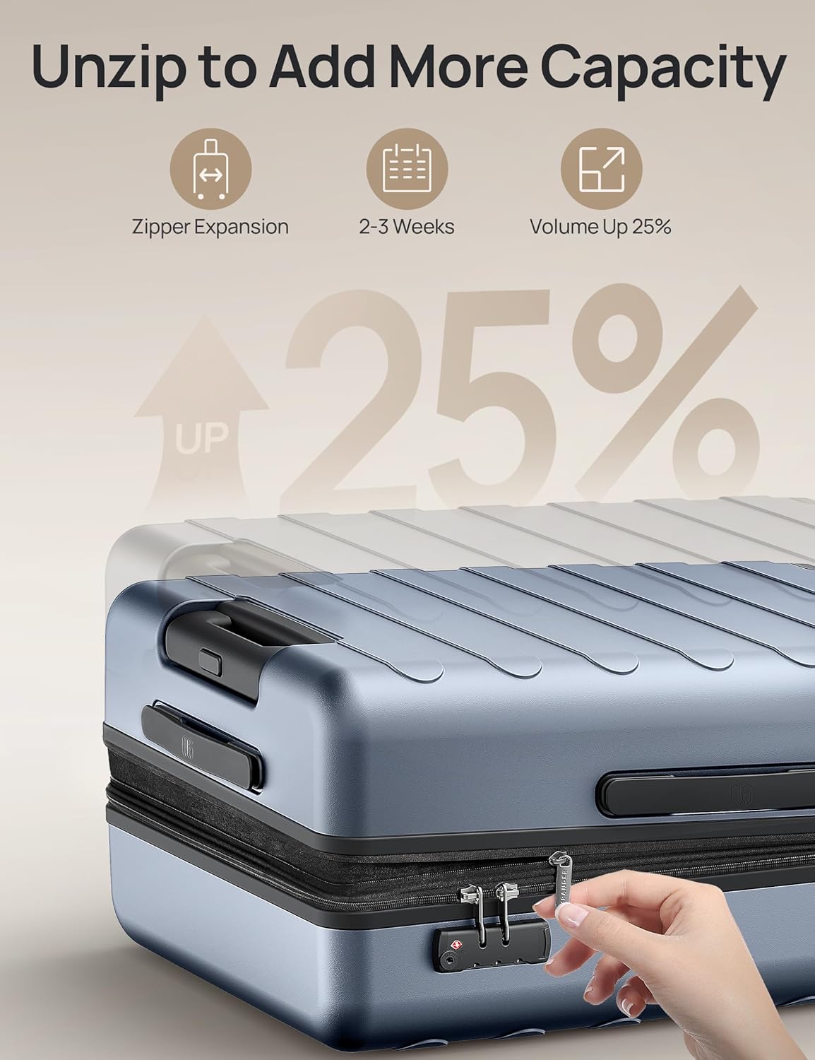 NINETYGO Luggage Sets 2 Piece, Carry On Luggage Airline Approved, Large Checked Luggage with Smooth Spinner Wheels, Expandable, Hard Shell PC Suitcase Sets, TSA Approved, 20in/28in (Shadow, Rhine Max)