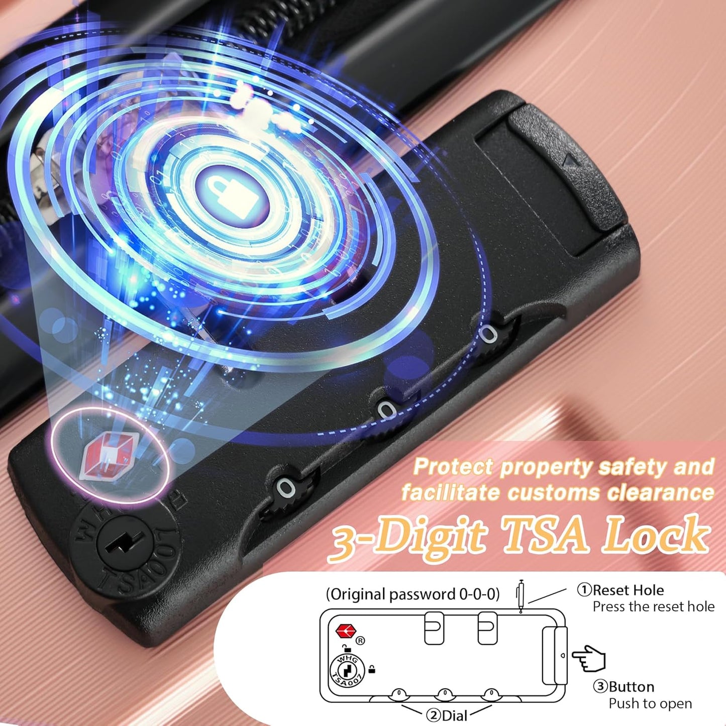 Merax 20 Inch Carry On Luggage Airline Approved, Hardshell ABS Suitcase with Spinner Wheels, TSA Lock, Lightweight Travel Luggage for Business Trips & Weekend Getaways