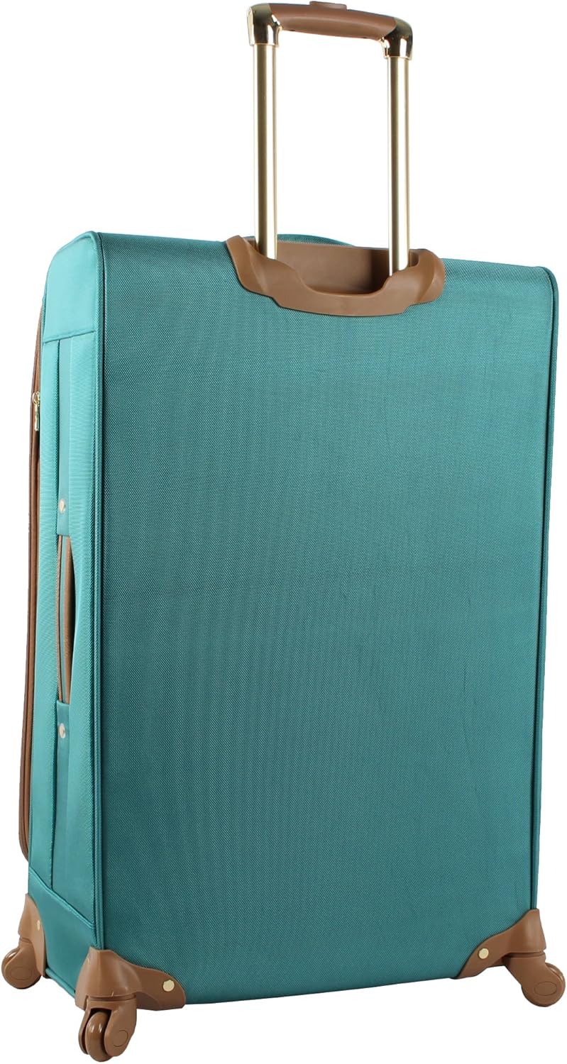 Steve Madden Designer Luggage Collection - 3 Piece Softside Expandable Lightweight Spinner Suitcase Set - Travel Set Includes an Under Seat Bag, 20-Inch Carry on and 28-Inch Checked Suitcase, Harlo