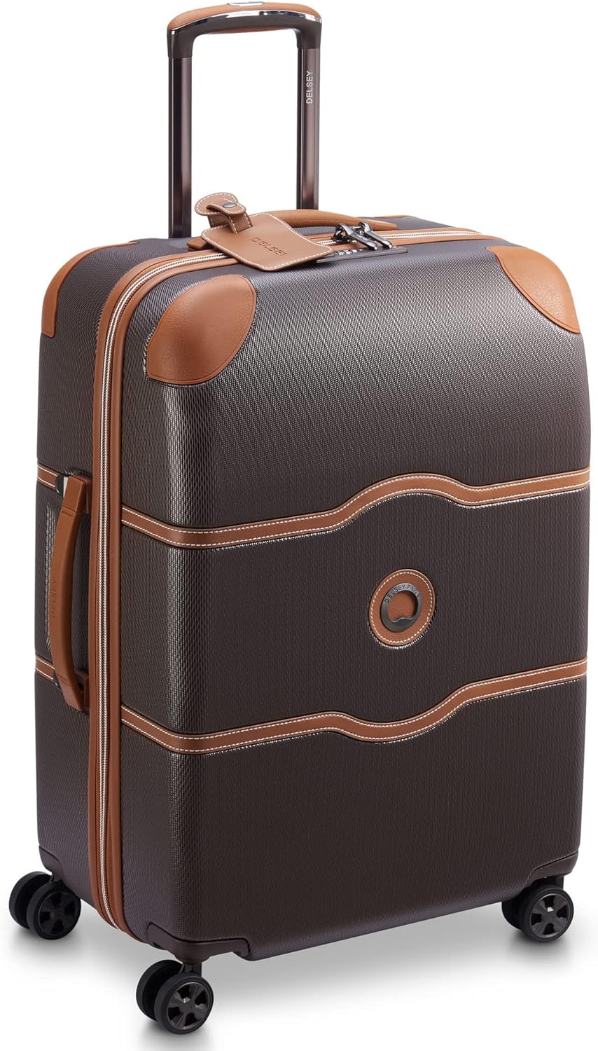 DELSEY PARIS Chatelet Air 2.0 Hardside Luggage with Spinner Wheels, Chocolate Brown, 2 Piece Set (19/24)