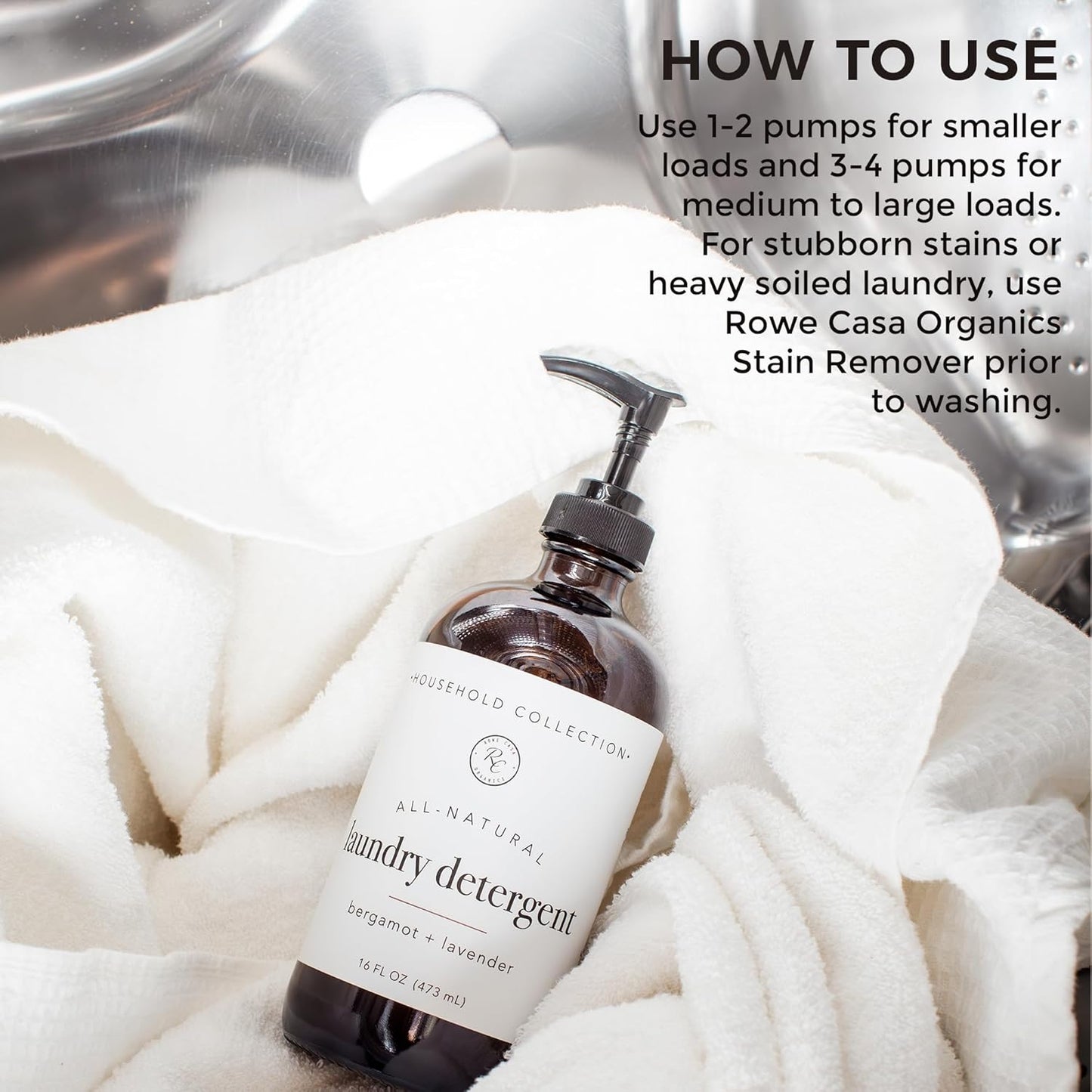 Liquid Laundry Detergent, 16 Oz, Unscented