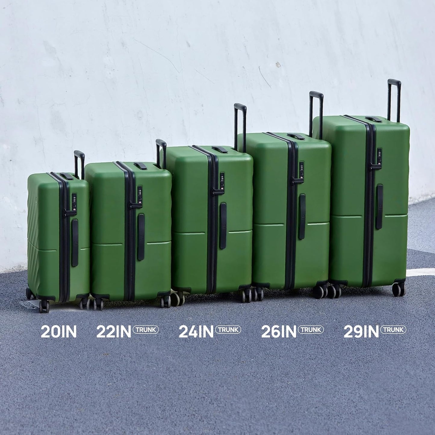 NINETYGO Carry On Suitcase, 20 Inch Carry-On Luggage with Double Spinner Wheels, Anti-Burst Zipper, Hard Case PC Suitcase Carry On, Lightweight Travel Luggage, TSA Approved (Topaz Blue, Hudson)