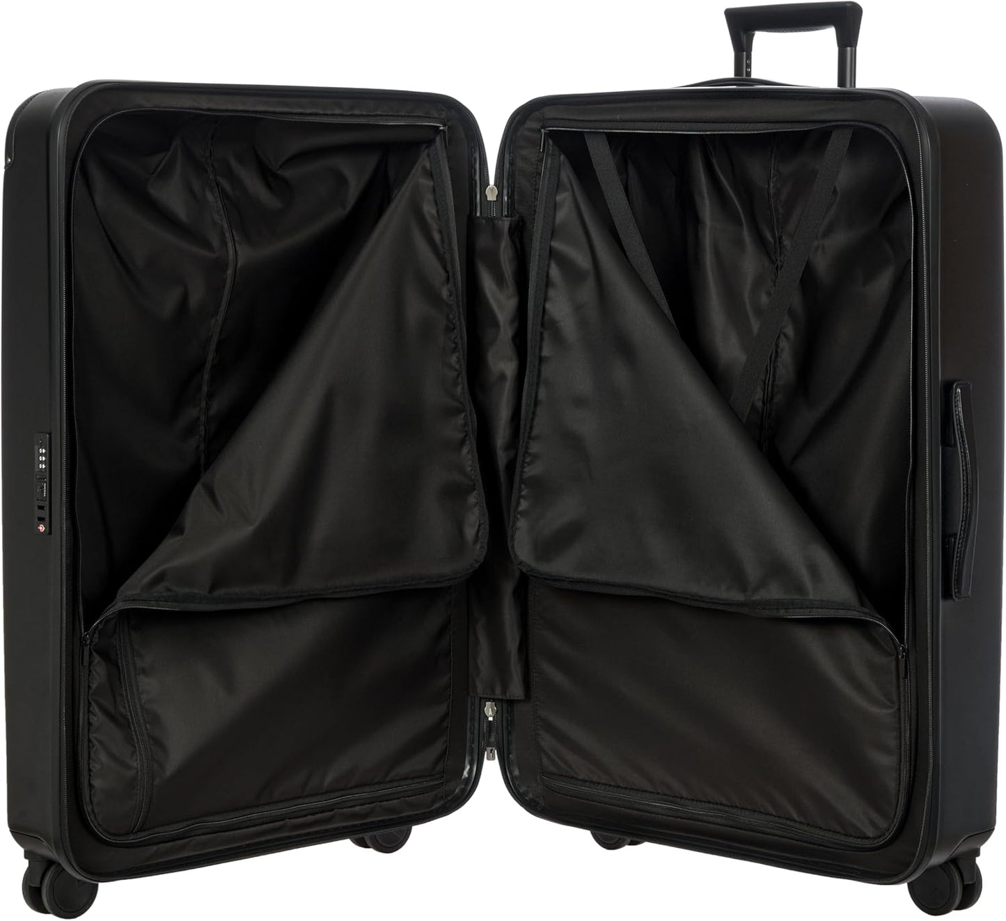 Bric's Amalfi Suitcase, Lightweight Expandable Hard Shell Luggage with Smooth 360° Wheels and TSA Lock 32" - Black