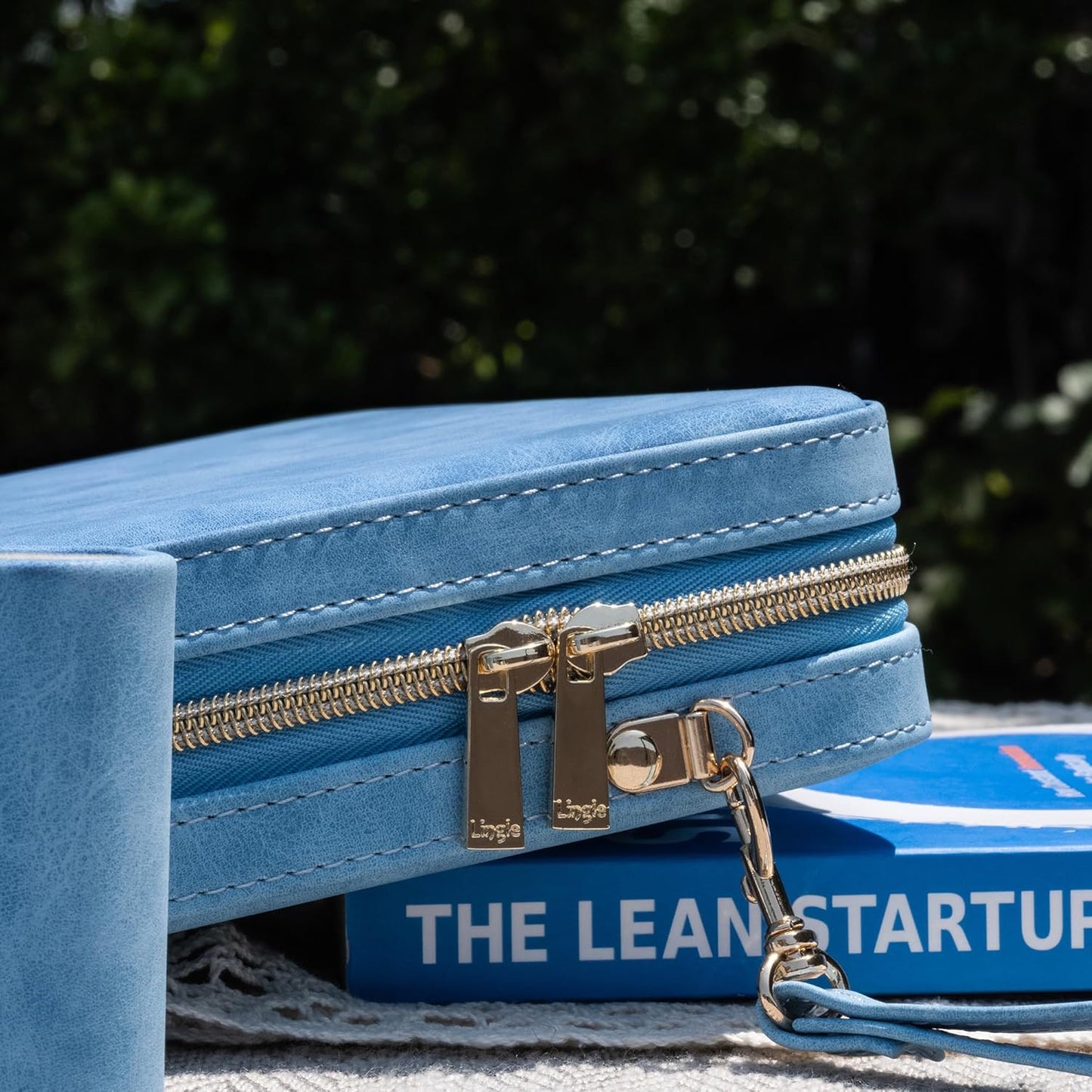 Backgammon Sets for Adults, Classic Board Game with Folding Faux Leather Backgammon Case, Portable Travel Backgammon Game Set (Blue)