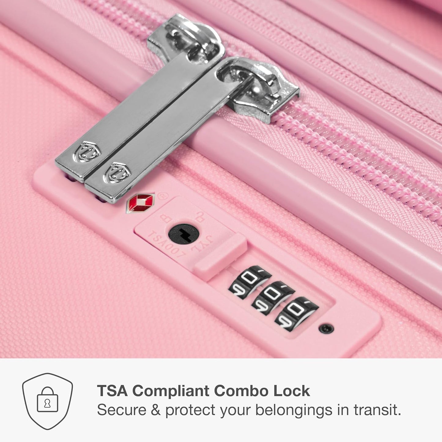 Traveler's Choice Pagosa Indestructible Hardshell Expandable Spinner Luggage, Pink, 22-Inch Carry-on