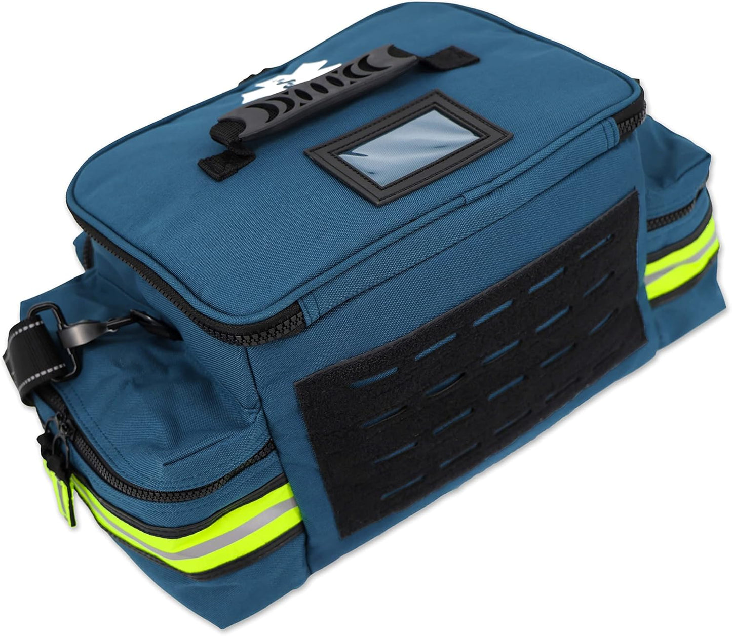 Lightning X Products Lightning X Mid-Sized First Responder EMT Bag | LXMB25 Fully Stocked Aid Kit w/ 200+ BLS Supplies - Blue