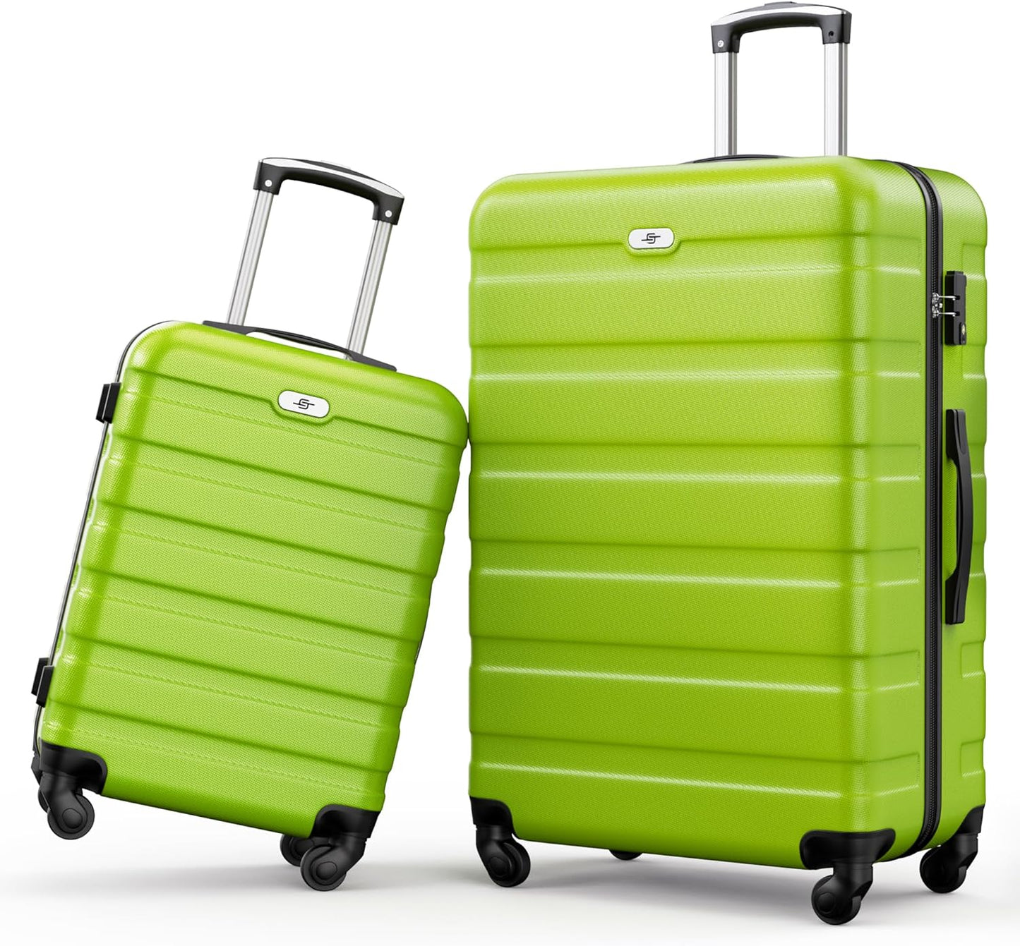 Suitour Luggage Sets 2 piece, Lightweight Luggage Set with Spinner Wheels, 19/27 inch Travel Suitcase Set