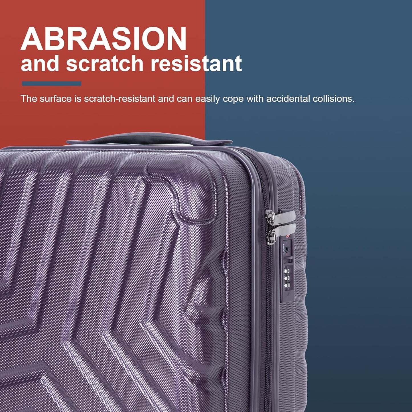 Travelhouse 16 Inch Carry On Luggage Airline Approved,Hardshell Small Carry Suitcases with 360° Spinner Wheels, Rolling Suitcase with TSA Approved