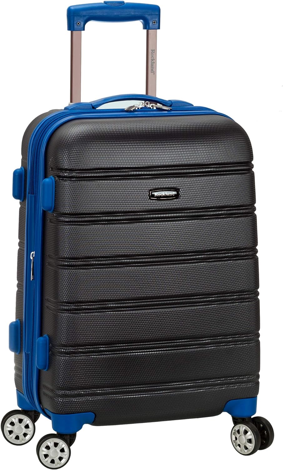 Rockland Melbourne Hardside Expandable Spinner Wheel Luggage, Grey, Carry-On 20-Inch