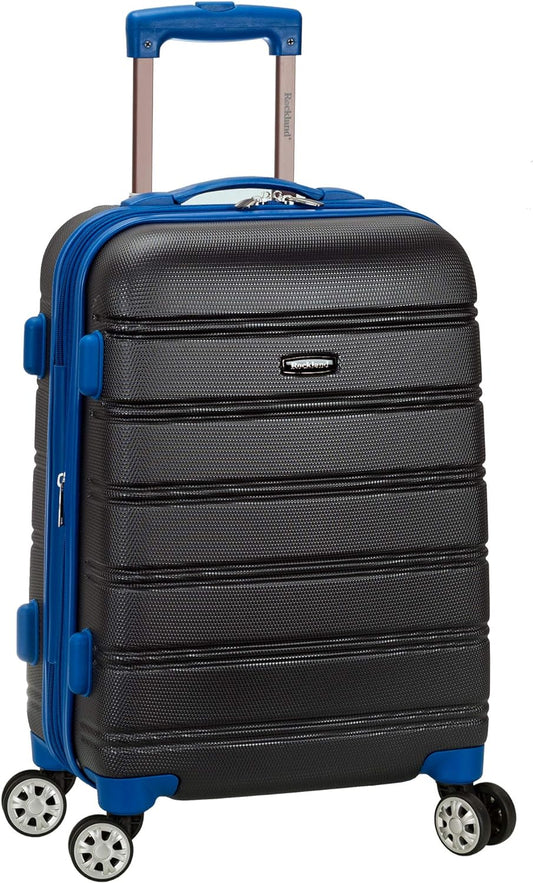 Rockland Melbourne Hardside Expandable Spinner Wheel Luggage, Grey, Carry-On 20-Inch