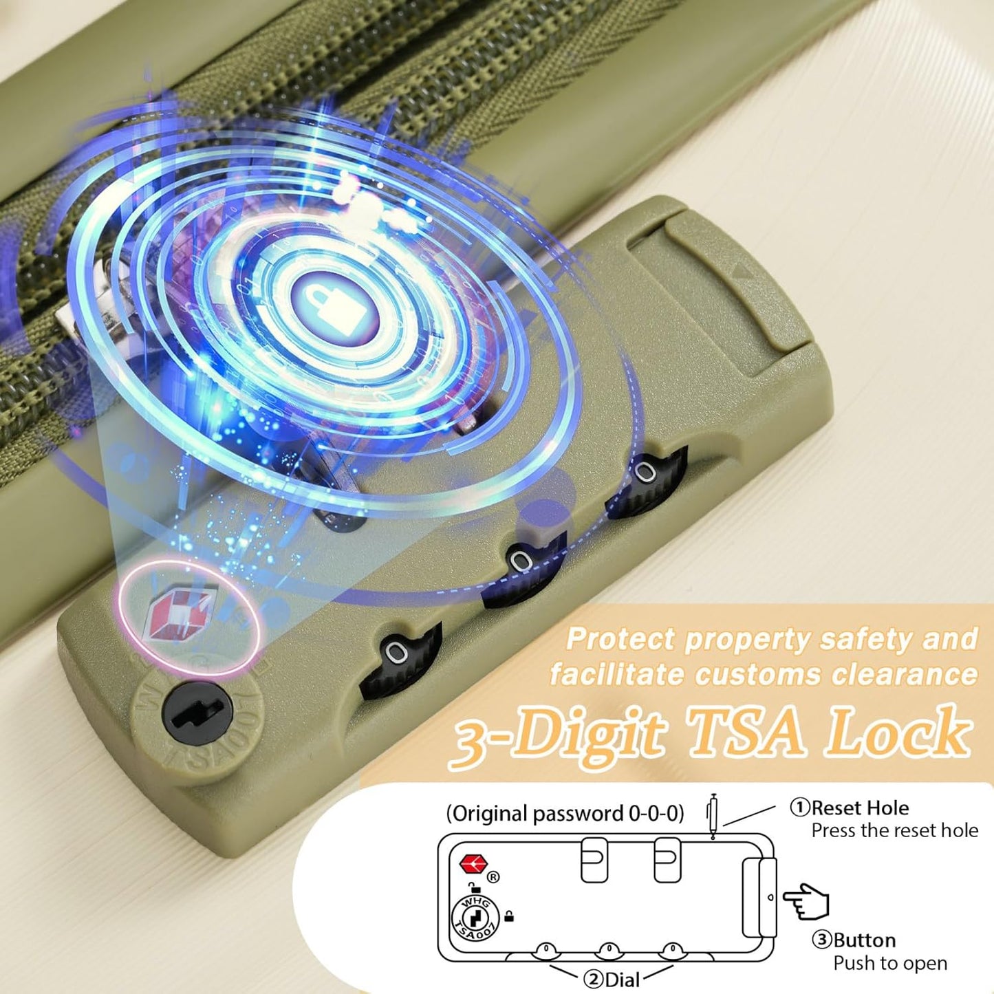 Merax 24 Inch Expandable Checked Luggage, Hardshell ABS Medium Suitcase with Spinner Wheels, TSA Lock, Lightweight Travel Suitcase for Long Trips and Vacations