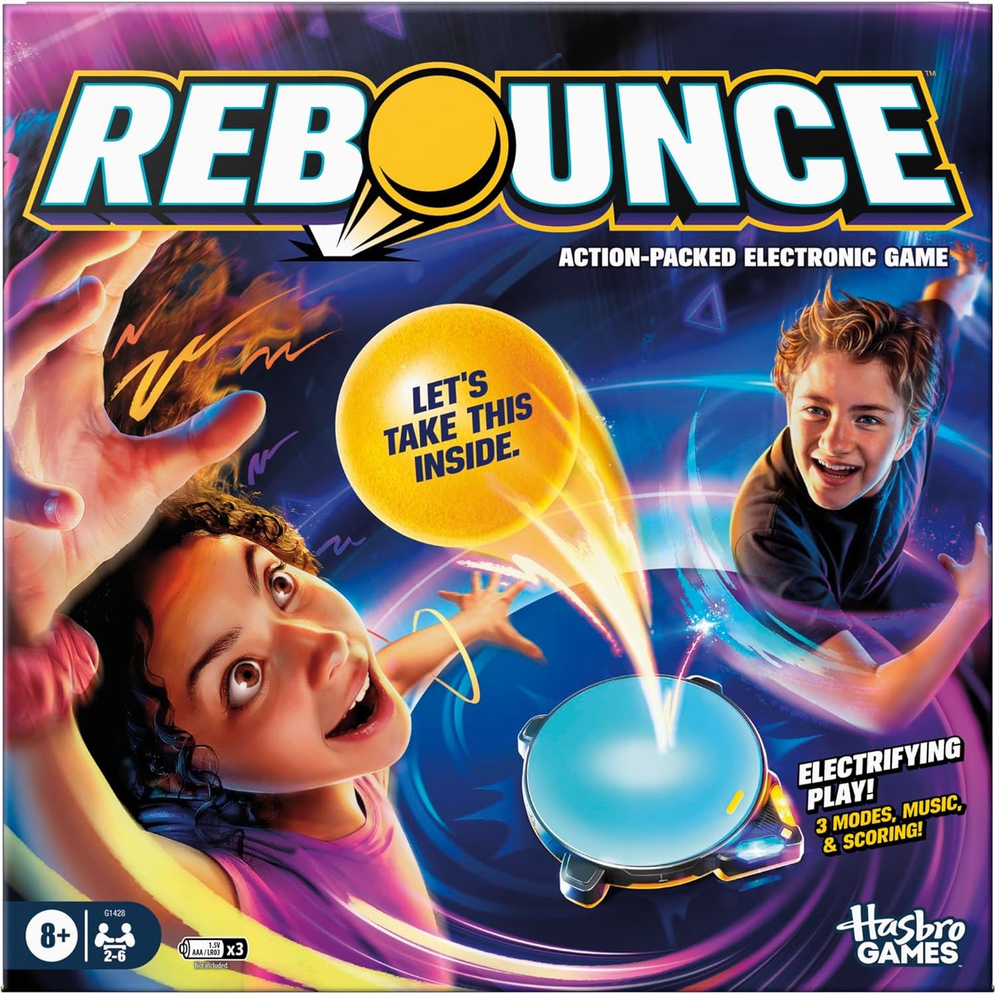 Rebounce Game | Indoor and Outdoor Electronic Action Game for Kids, Teens, and Adults | Ages 8+ | 2 to 6 Players | 10 Mins. | Family Travel Games | Kids