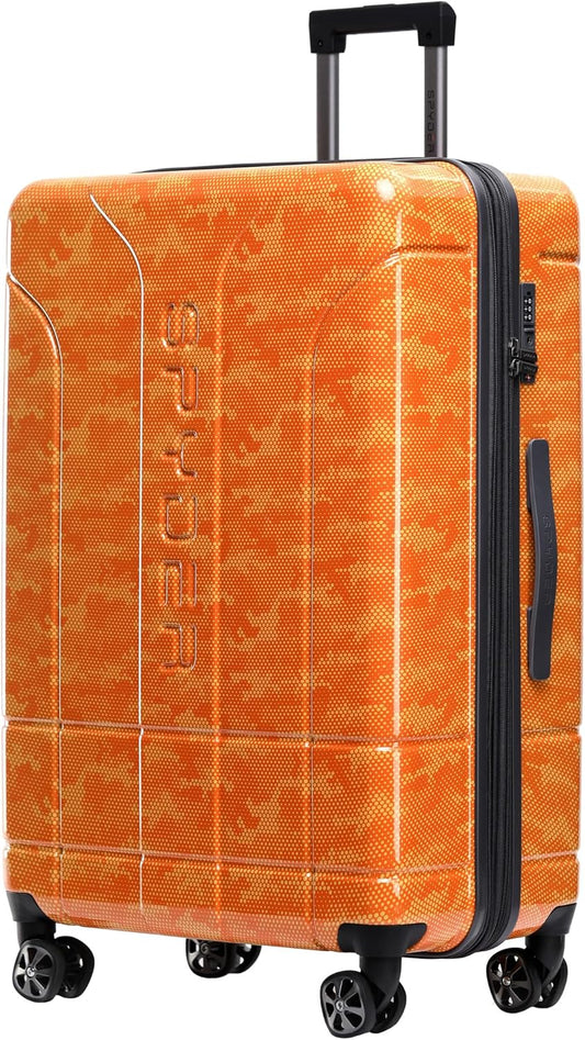 Spyder Matrix 29 Inch Large Luggage Expandable Hardside Upright Suitcase with 360° Spinner Wheels, TSA Approved Lock, Orange