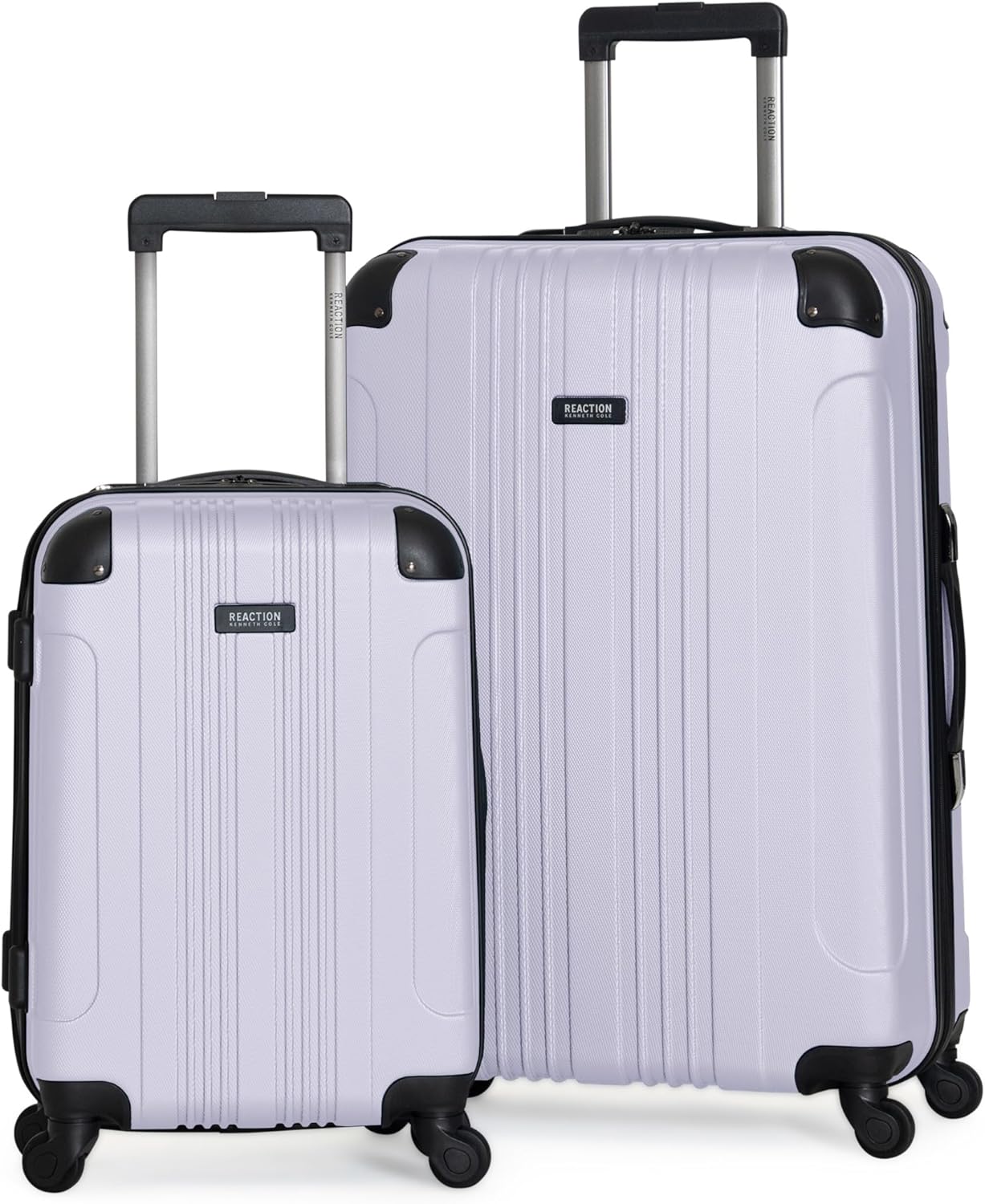 Kenneth Cole REACTION Bounds Lightweight Hardshell 4-Wheel Spinner Luggage, Lavender, 2-Piece Set (20" & 28")