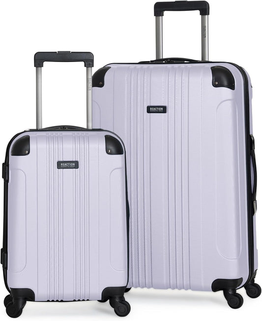Kenneth Cole REACTION Bounds Lightweight Hardshell 4-Wheel Spinner Luggage, Lavender, 2-Piece Set (20" & 28")