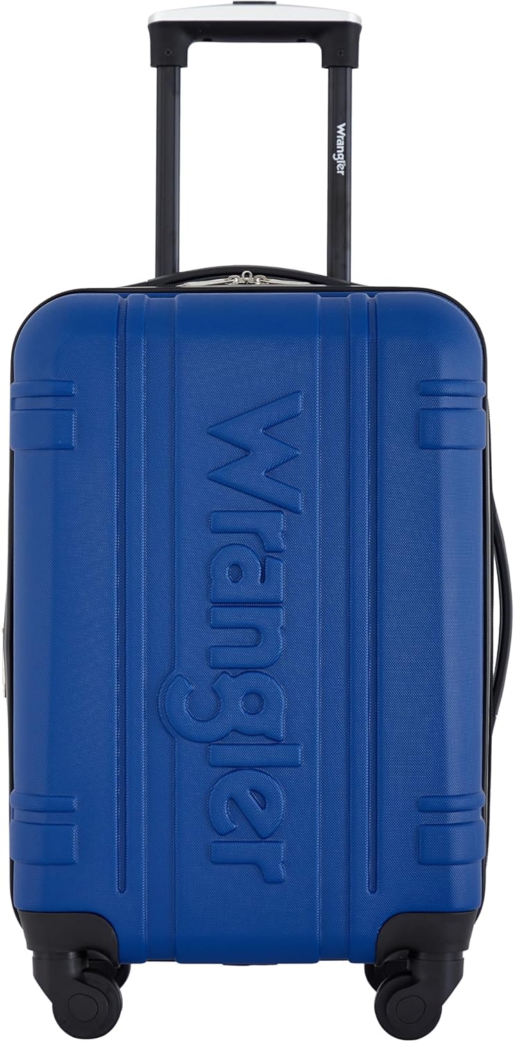 Wrangler 20" Astral Hardside Carry-On Luggage, Classic Blue