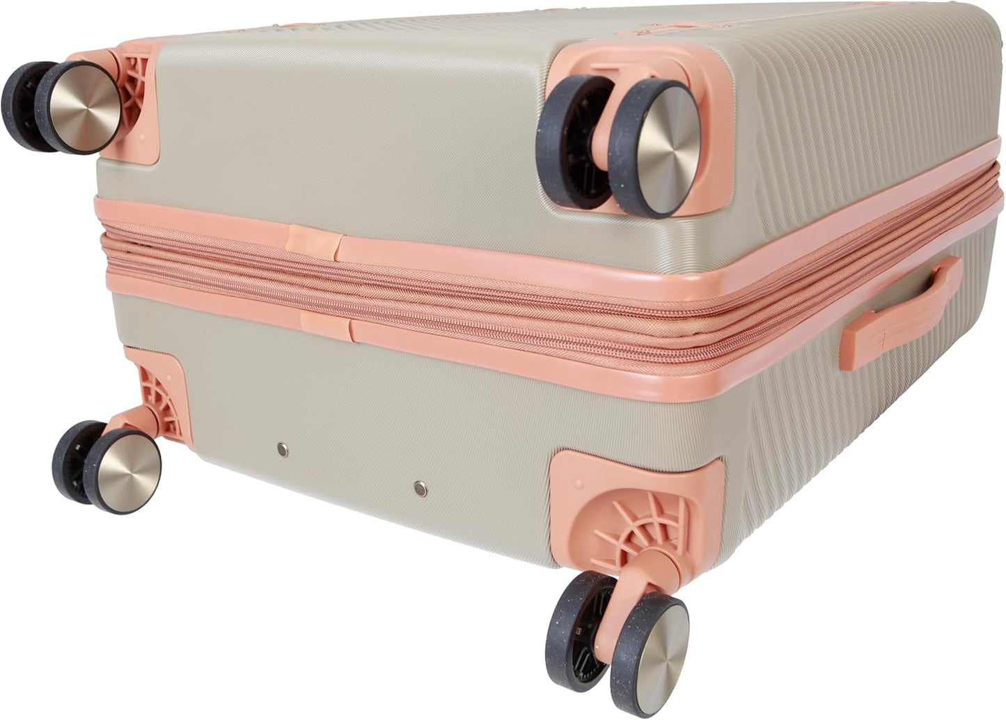 Dockers Spectra Hardside Expandable 8-Wheel Spinner Travel Carry On Luggage, Timberwolf, 3-Piece Set (20"/24"/28")