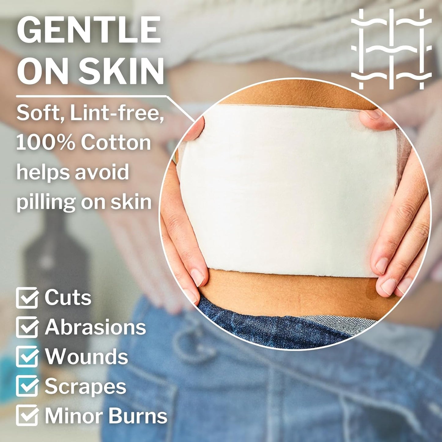 CareStock Abdominal Pads 5x9 in [40-Pack] Sterile ABD Pads, Extra Absorbent, Individually Wrapped, Wound Care First Aid, 20 Count, Pack of 2