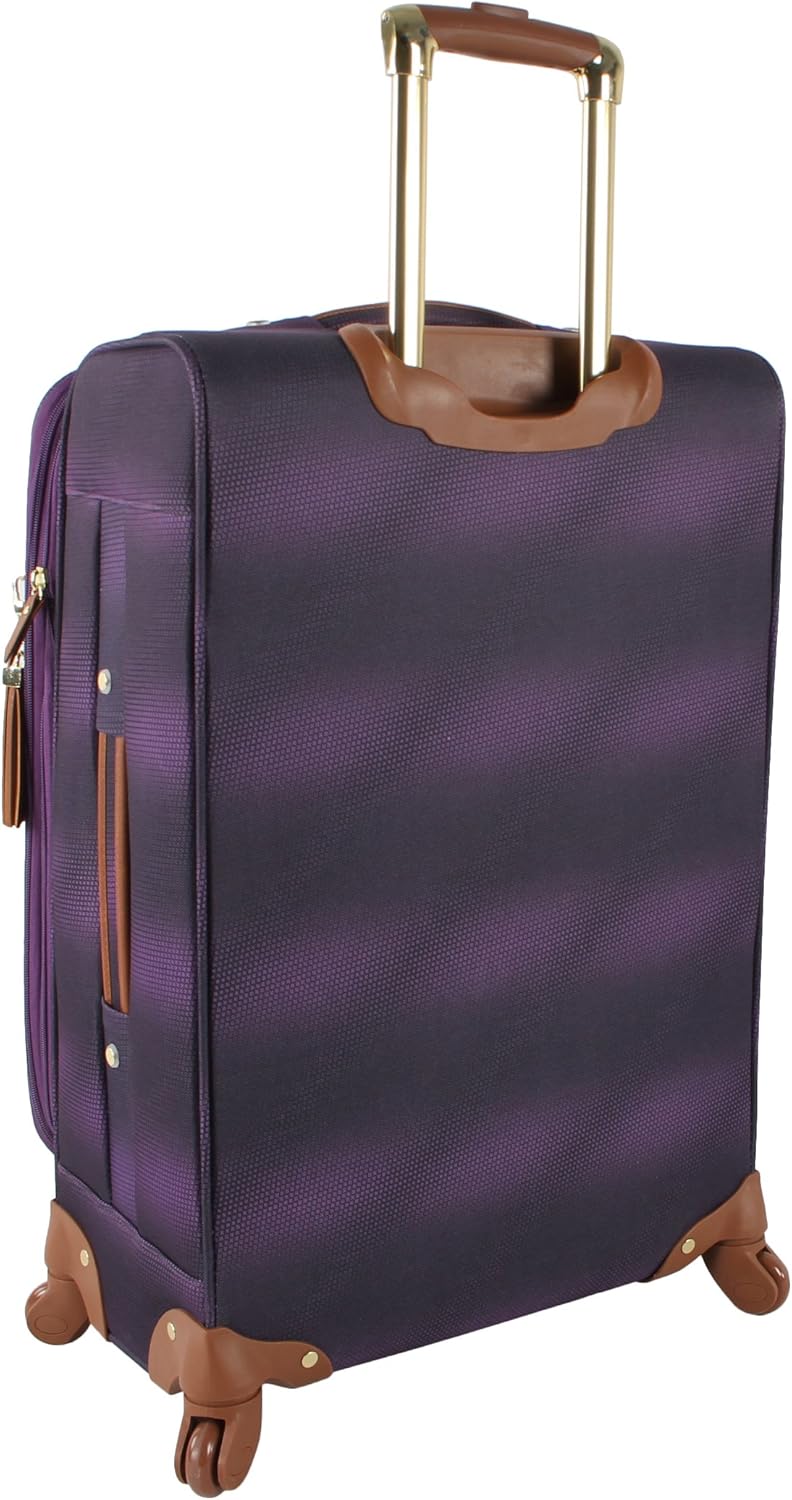 Steve Madden Unisex-Adult (Luggage only) Carry on Bag with Spinner Wheels, Shadow Purple, 20in
