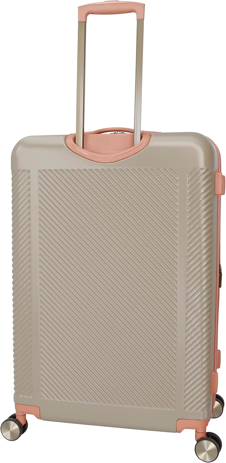 Dockers Spectra Hardside Expandable 8-Wheel Spinner Travel Carry On Luggage, Timberwolf, 28-Inch Checked