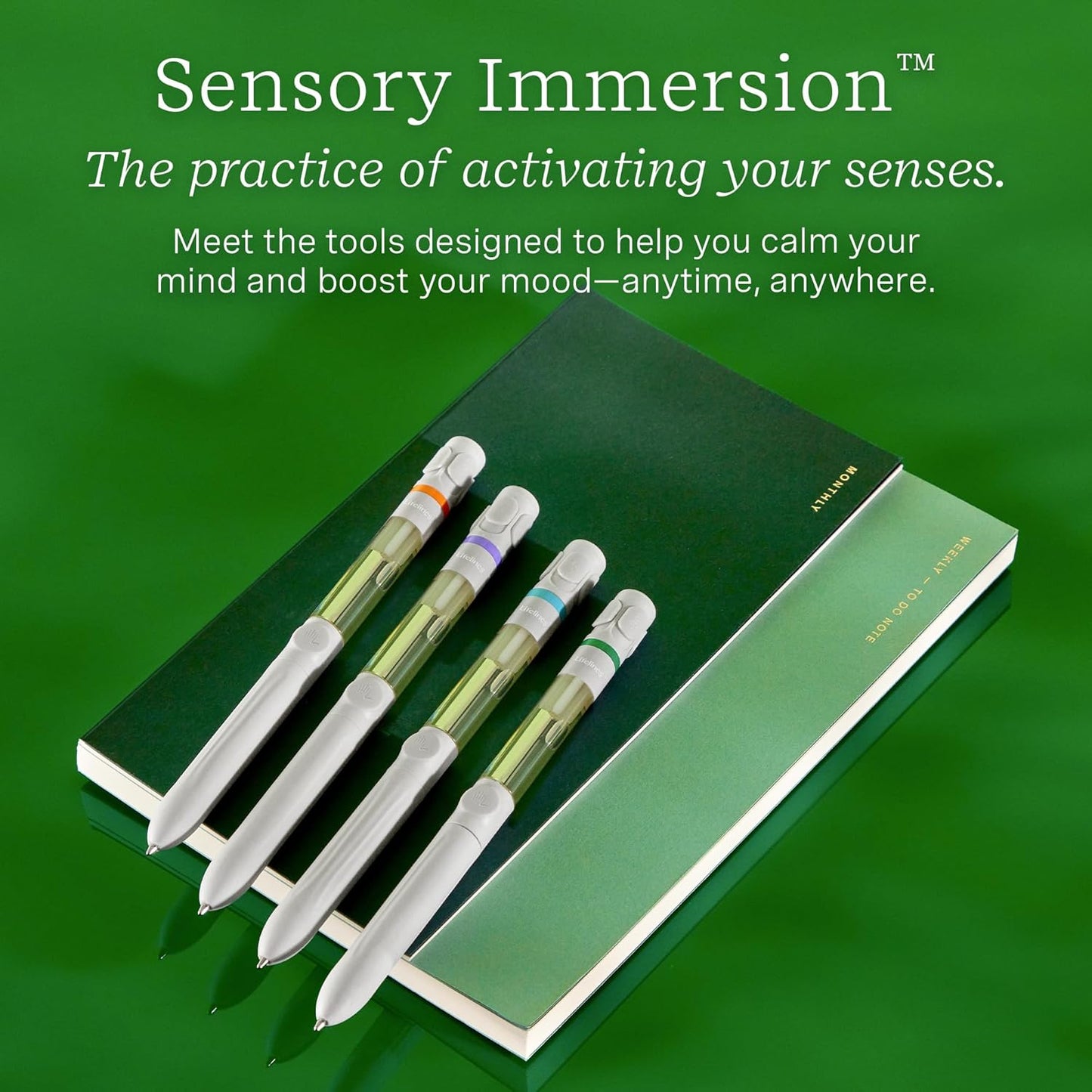 Lifelines Pen Diffuser Set, Aromatic Embrace 3-Pack – 1mm Black Ballpoint Pens with Scented Essential Oil Blends – Aromatherapy Diffuser & Sensory Immersion Diffuse Aroma As You Write