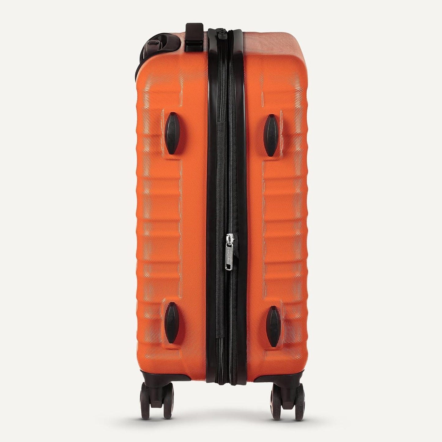 Amazon Basics 21" Hardside Carry-On Luggage, Hardshell Suitcase With Wheels, Expandable For Up to 25% More Space, With Scratch-Resistant Surface, Four Multi-directional Wheels, Orange