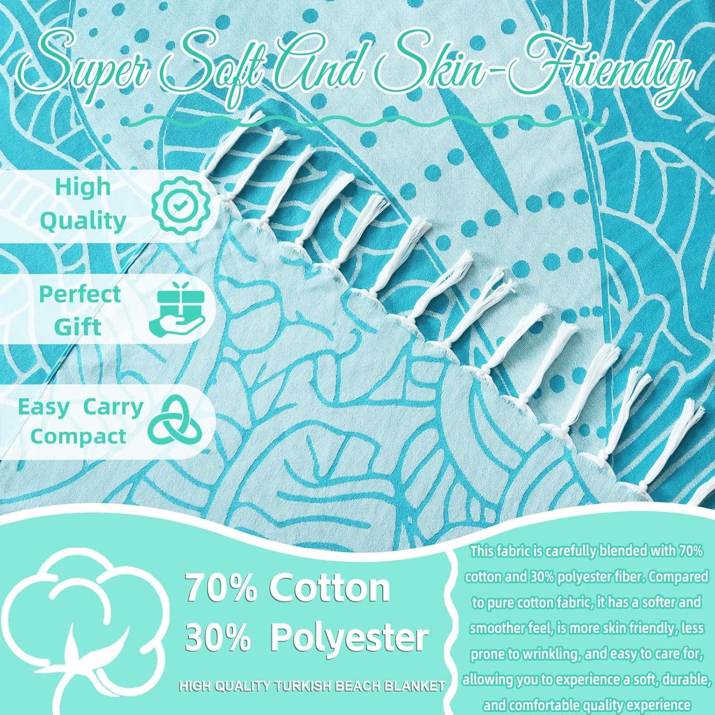 Oversized Turkish Beach Towel Blanket Cotton Giant XL Sandproof Towels Huge Linen XXL Extra Large Big Throw Quilt Blankets for Adults Cloud Travel Camping Glamping Accessories Essentials Whale Shark