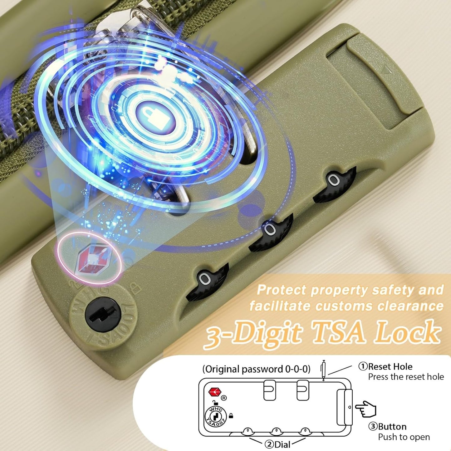 Merax 20 Inch Carry On Luggage Airline Approved, Hardshell ABS Suitcase with Spinner Wheels, TSA Lock, Lightweight Travel Luggage for Business Trips & Weekend Getaways