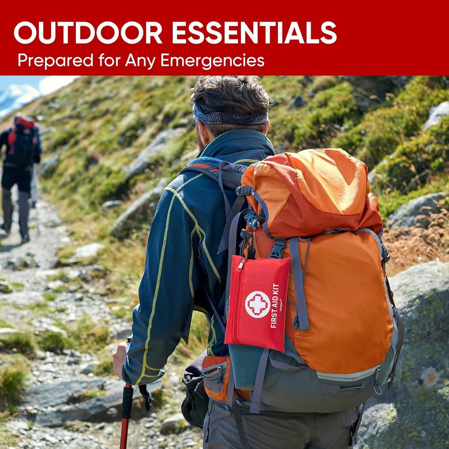 PTEROMY 150 Piece Mini First Aid Kit, Portable Small Emergency Kits Compact 1st Aid Kit for Car, Travel, Home, Camping, Outdoor, Hiking