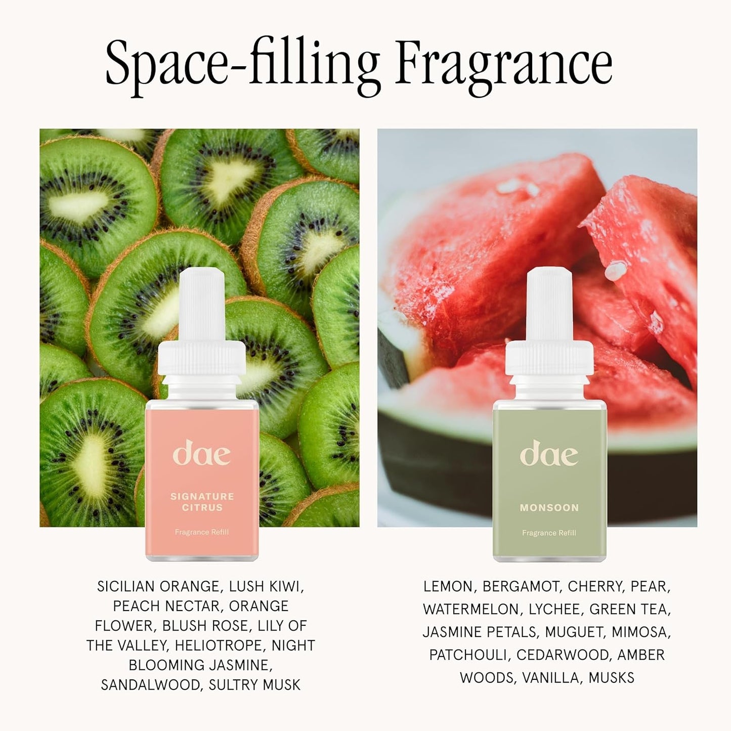 Pura Smart Home Fragrance Device Starter Set - Pura 4 - Scent Diffuser for Home - Includes Fragrance Aroma Diffuser - Square Box, Signature Citrus and Monsoon Scent Refills