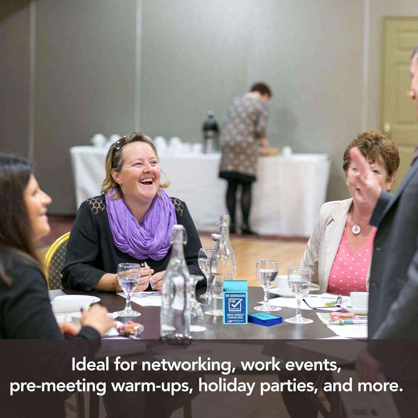 Card Games for Adults: Icebreaker Conversation Cards - Travel & Office Games for Adults, Easy Team Building Activities, Engaging and Fun Icebreaker Card Game for Work Connections by HR Approved