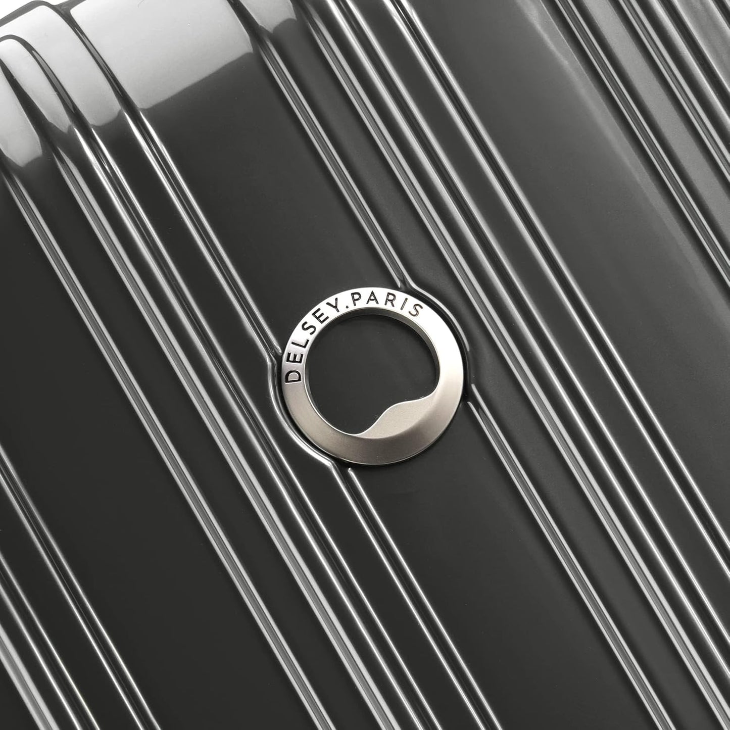 DELSEY PARIS Helium Aero Hardside Expandable Luggage with Spinner Wheels, Brushed Charcoal, 2-Piece Set (21/24)