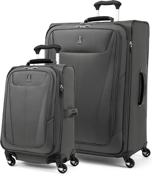 Travelpro Maxlite 5 Softside Expandable Luggage with 4 Spinner Wheels, Lightweight Suitcase, Men and Women, Shadow Grey, 2-Piece Set (21/29)
