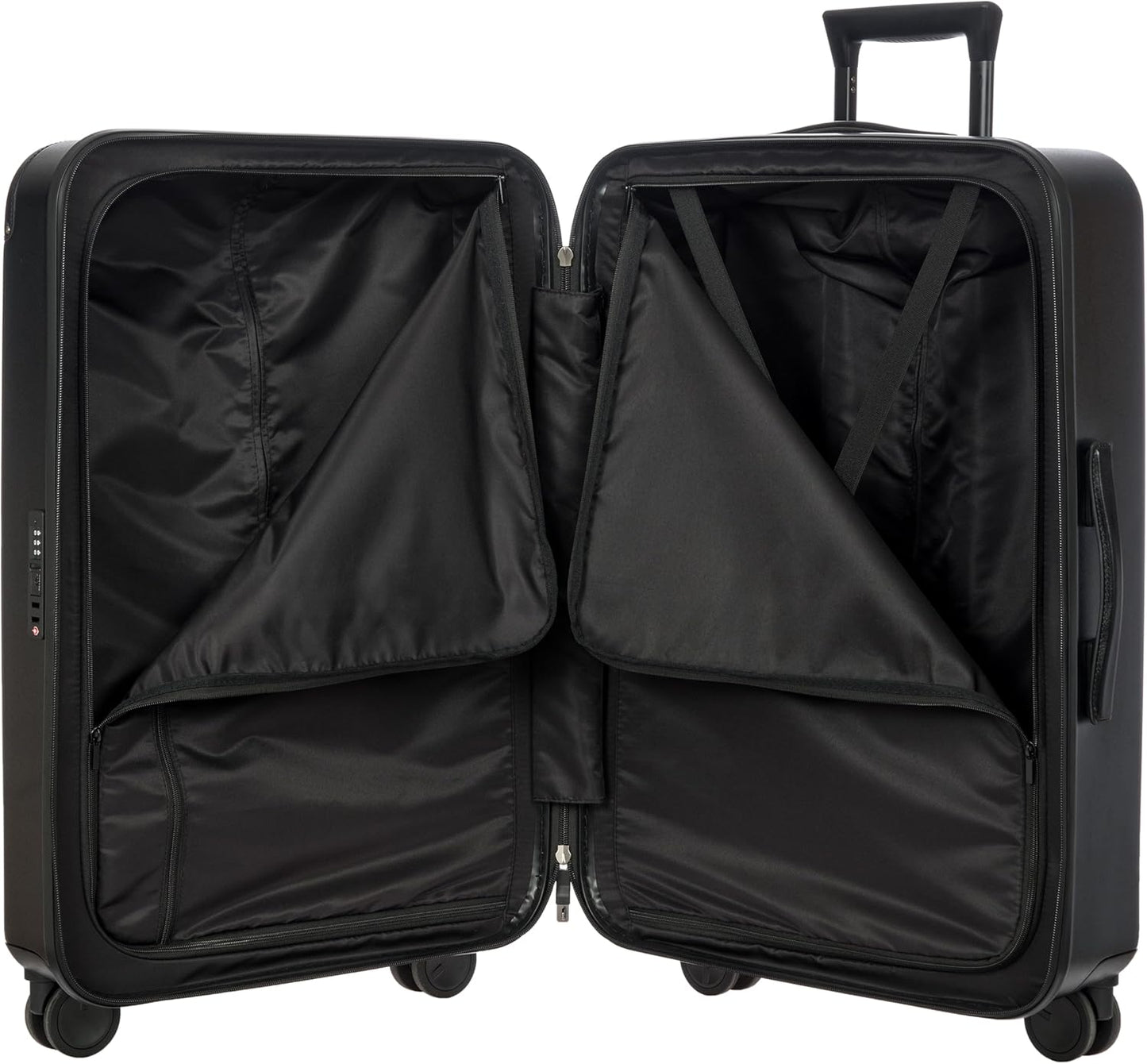 Bric's Amalfi Suitcase, Lightweight Expandable Hard Shell Luggage with Smooth 360° Wheels and TSA Lock 27" - Black
