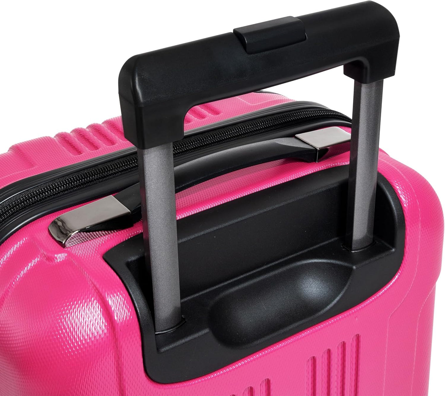 Kenneth Cole REACTION Out of Bounds Lightweight Hardshell 4-Wheel Spinner Luggage, Magenta, 20-Inch Carry On