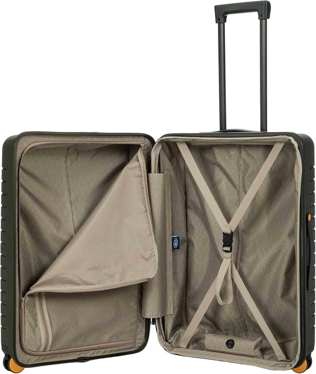 Bric's B|Y Ulisse Spinner Carry-On Suitcase, Lightweight Expandable Hard Shell Luggage with TSA Lock and Smooth 360° Wheels 21 Inch – Olive