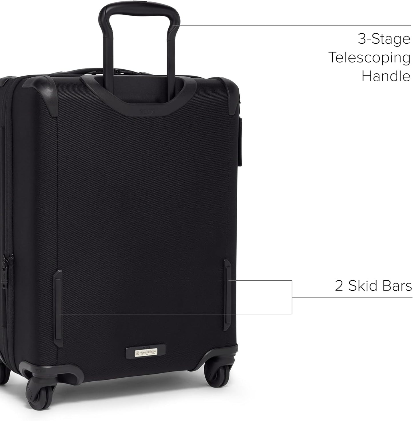 TUMI - Aerotour 4 Wheel Expandable Luggage - Men's and Women's Lightweight Business and Leisure Travel Suitcase - 21.75" Continental Expandable Carry-On, Black