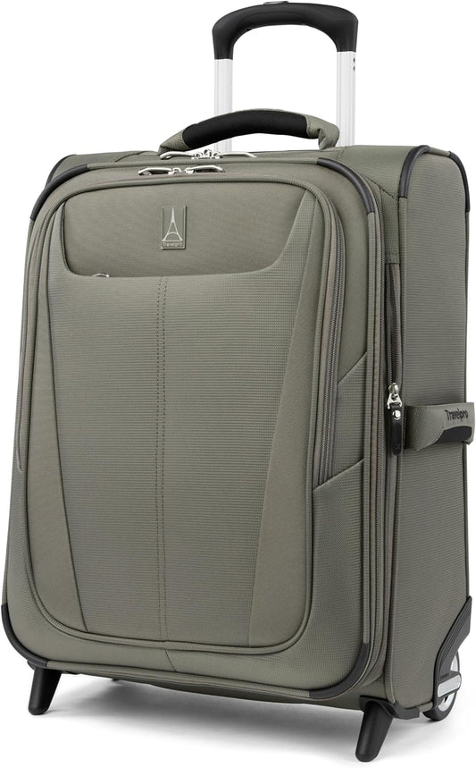Travelpro Maxlite 5 Softside Expandable Upright 2 Wheel Carry-on Luggage, Lightweight, 20-Inch — Slate Green