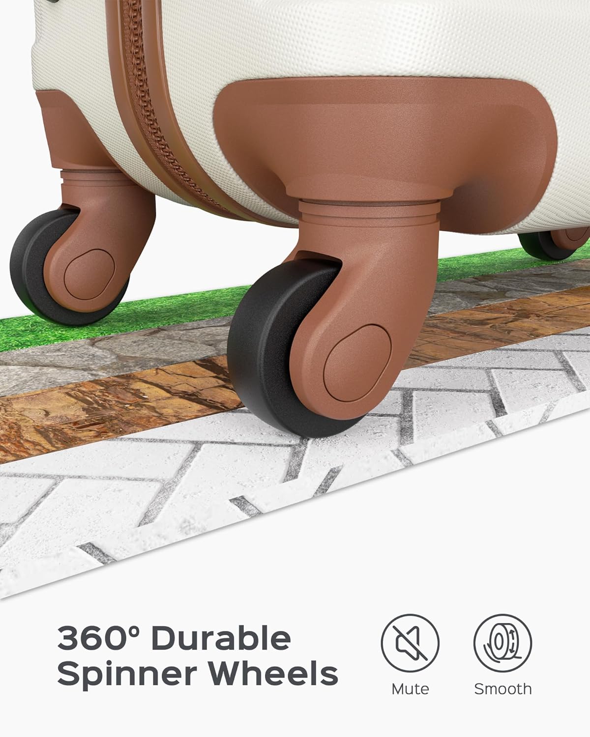 Suitour Luggage sets 4 piece,Suitcase with Spinner Wheels TSA Lock, 20/28 inch Suitcase Sets for FamilyTravel