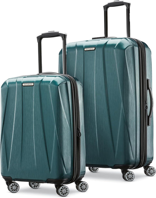 Samsonite Centric 2 Hardside Expandable Luggage with Spinner Wheels, 2-Piece Set (20/24), Emerald Green