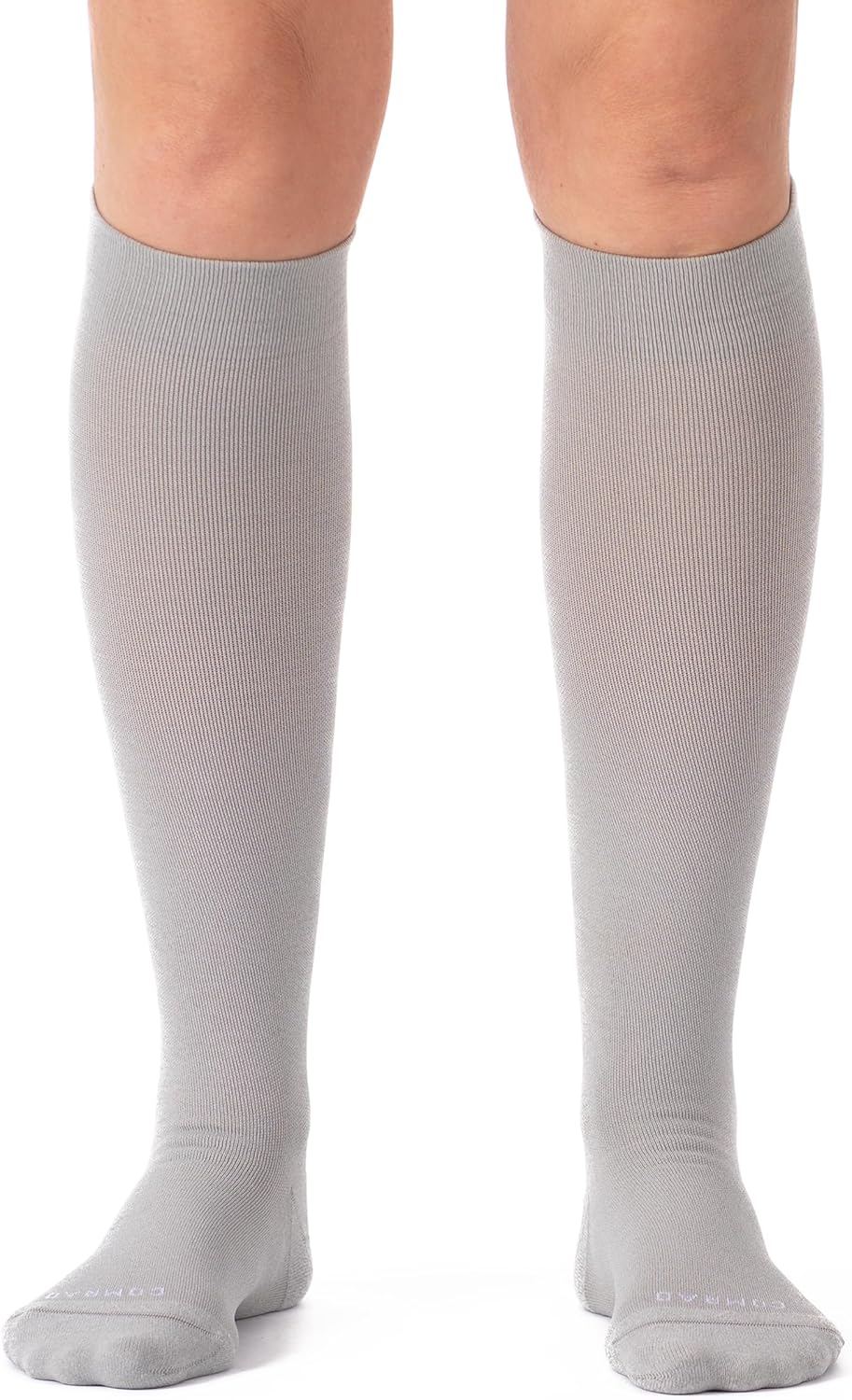 Comrad Nylon Knee High Socks - 15-20mmHg Graduated Compression Socks - Soft & Breathable Support Unisex Socks