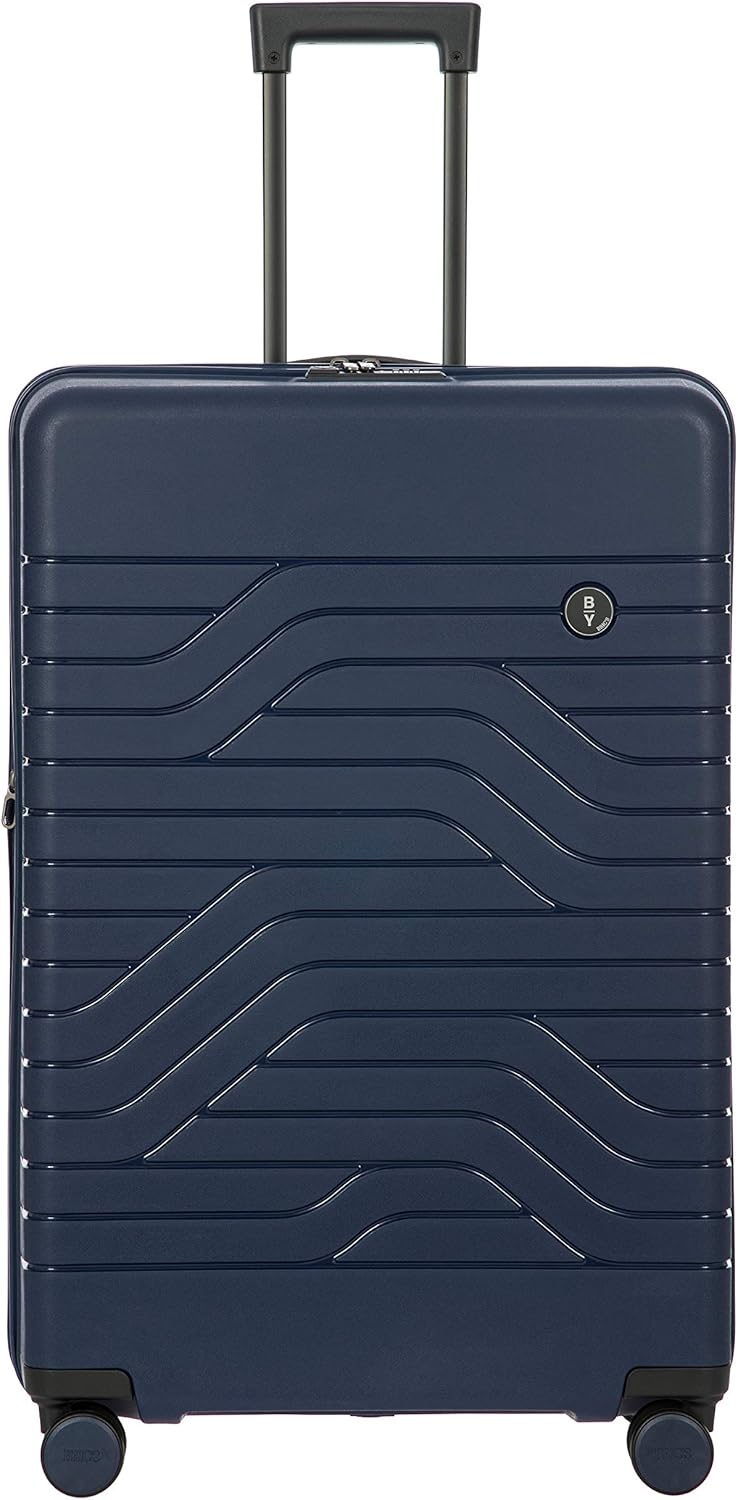 Bric's B|Y Ulisse Spinner Suitcase, Expandable Hard Shell Luggage with TSA Lock and Smooth 360° Wheels 30" – Ocean Blue
