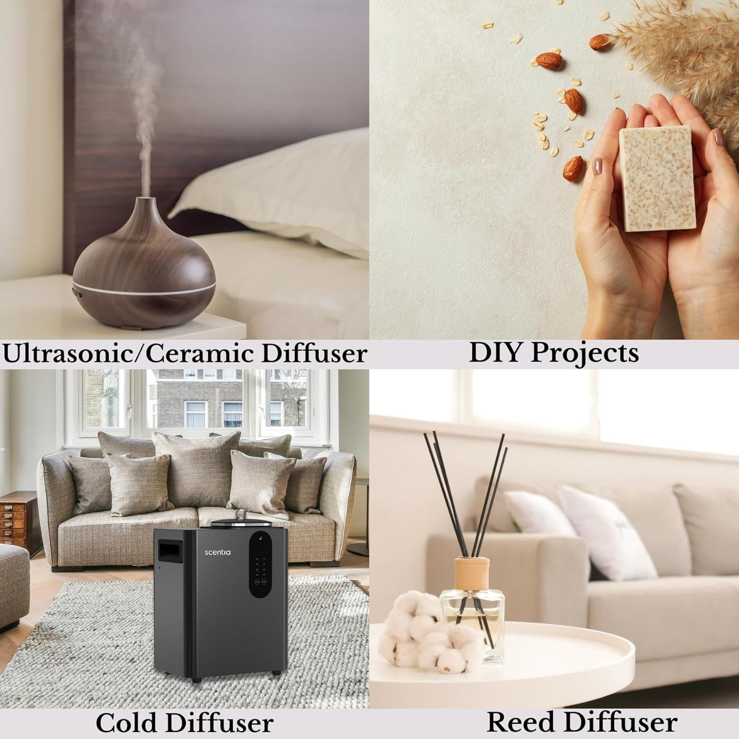 Scentia Hotel Diffuser Oil Inspired by The Delano Beach Club Hotel Scent - 500 mL 16.9 fl oz - Essential Oil Blend Orange, Green Tea for Aromatherapy Diffusers - California Breeze, Thanksgiving Gift