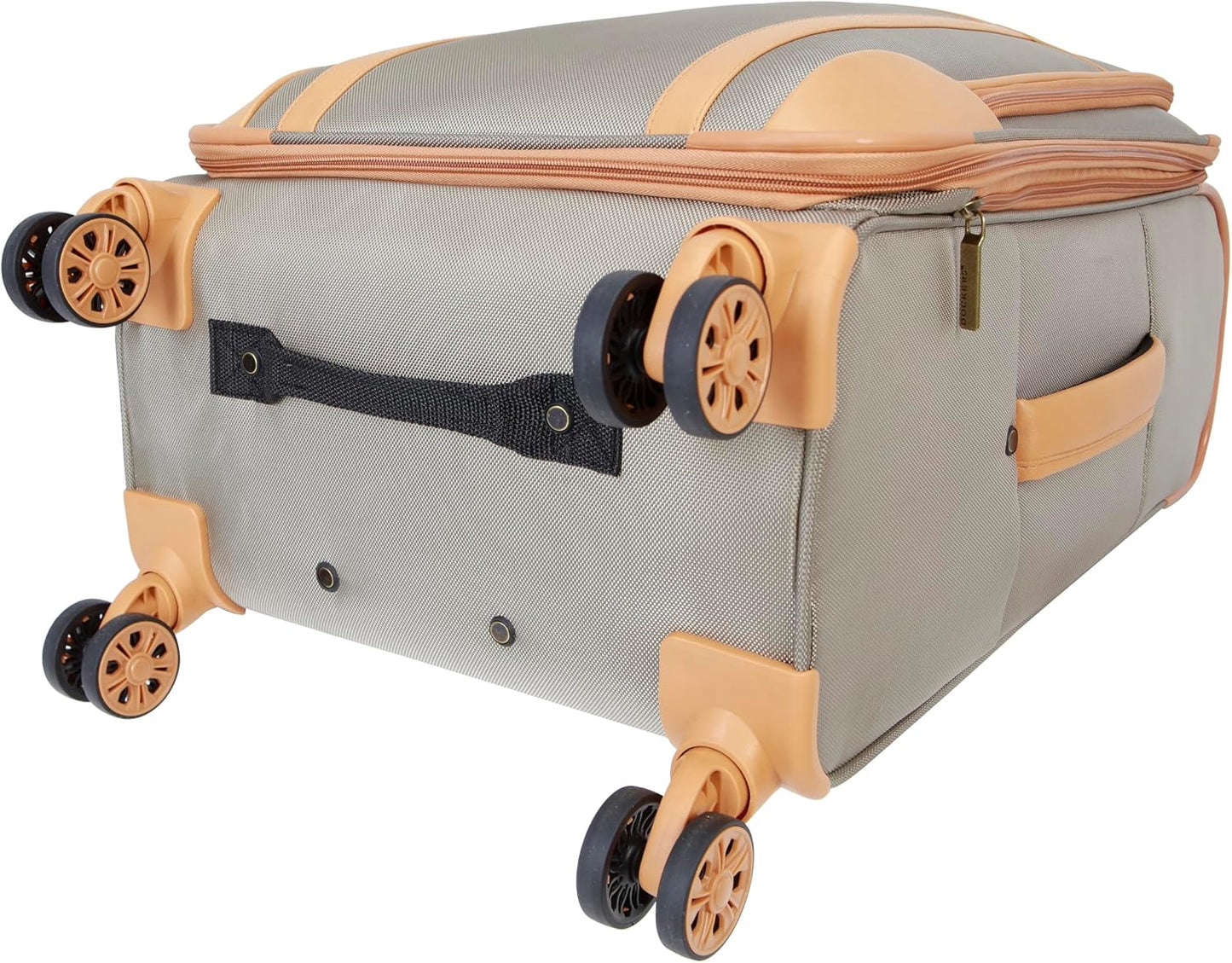 Dockers Seahorse Softside Expandable 8-Wheel Spinner Travel Checked Luggage, 3-Piece Set, New British Khaki