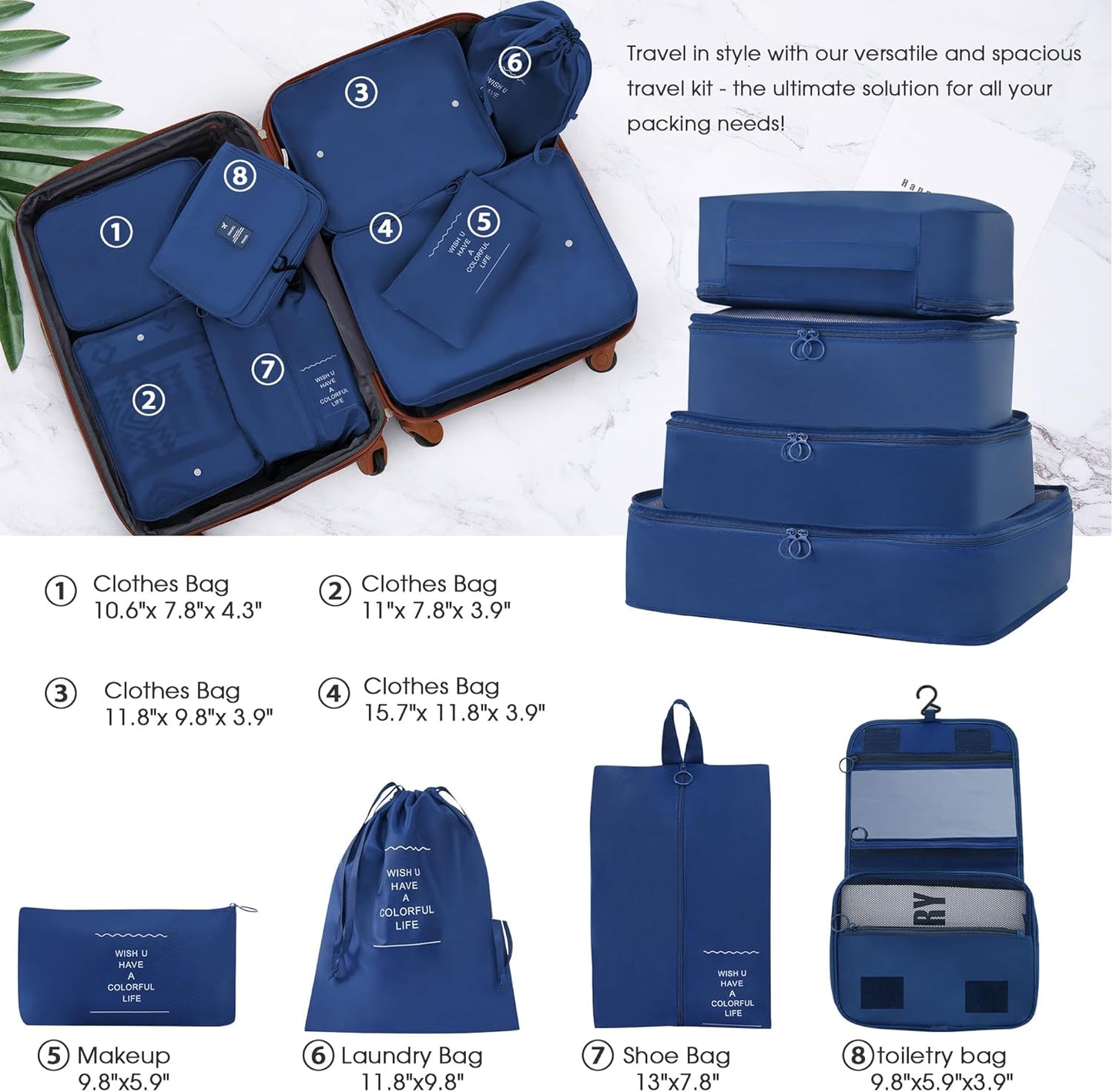 Merax Luggage sets of 13 Piece 16 20 24 28 IN Carry on Luggage sets 4 piece Hardcase Black and Brown Luggage Expandable Suitcase Set with Wheels