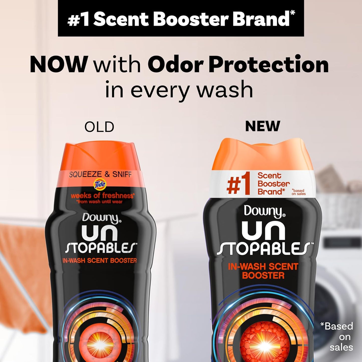 Downy Unstopables In-Wash Laundry Scent Booster Beads, Tide Original, 24 oz