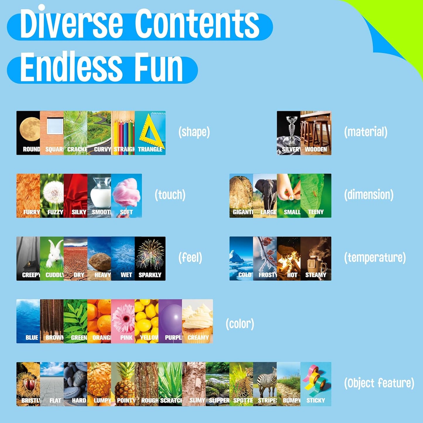 Seek and Find Scavenger Hunt Card Game, 50 Seek and Find Cards, Funny Games for Family, Toddlers, Kids, Adults-Outside, Yard, Camping Activities